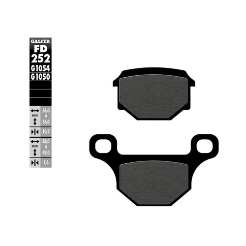 Brake Pads Galfer semi-metal front/rear Rieju MRT Brake Pads Galfer semi-metal front/rear Rieju MRT