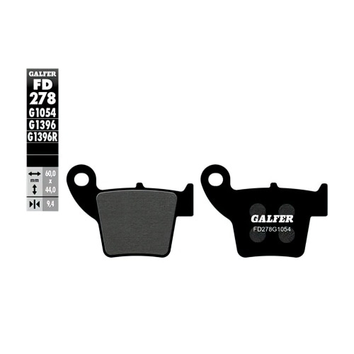 Brake Pads Galfer semi-metallic rear Honda CR / CRF Brake Pads Galfer semi-metallic rear Honda CR / CRF