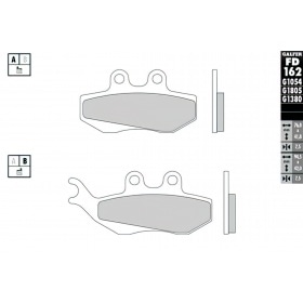 Brake Pads Galfer semi-metallic Piaggio (Grimeca)