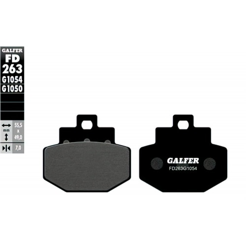 Brake pad set Galfer organic, S33 Brake pad set Galfer organic, S33