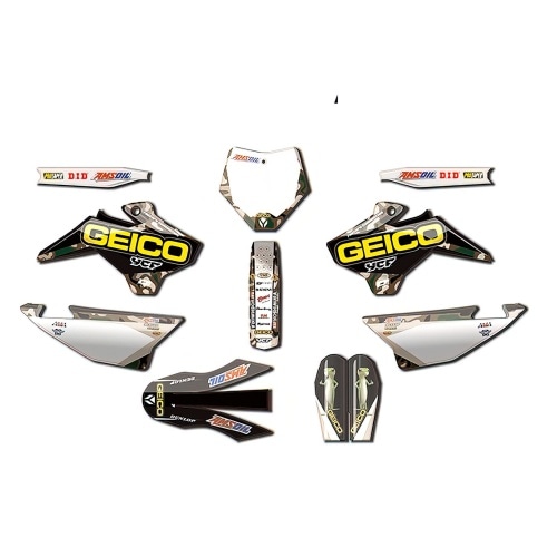 Grafiskais komplekts Geico Camo D'cor Pit Bike / Dirt Bike Grafiskais komplekts Geico Camo D'cor Pit Bike / Dirt Bike
