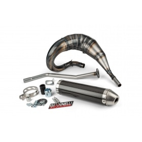Exhaust with silencer Giannelli Enduro carbon Derbi Senda X-Treme