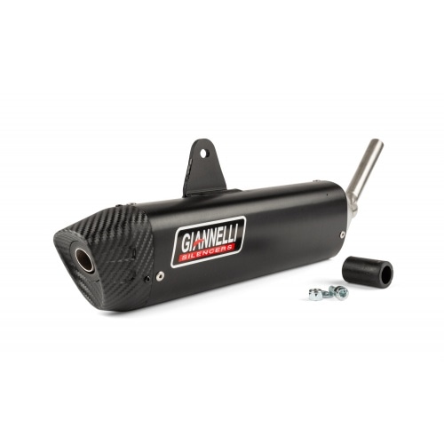Exhaust with silencer Giannelli Enduro black Fantic Motor XE Euro 5 Exhaust with silencer Giannelli Enduro black Fantic Motor XE Euro 5