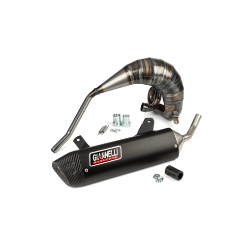 Exhaust with silencer Giannelli Enduro black Vent Derapage Euro 5 Exhaust with silencer Giannelli Enduro black Vent Derapage Euro 5