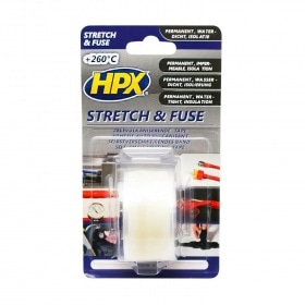 Insulating Tape HPX SI2503 Stretch and Fuse waterproof 25mm x 3m transparent