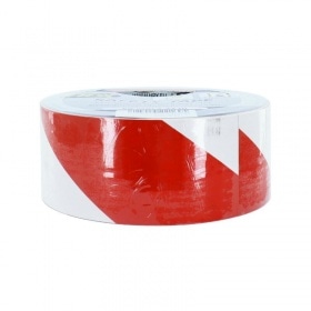 Safety Tape (adhesive) 50mm x 33m white / red