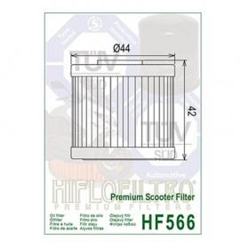 Hiflofiltro eļļas filtrs HF566 Kymco / Kawasaki 125cc - 350cc
