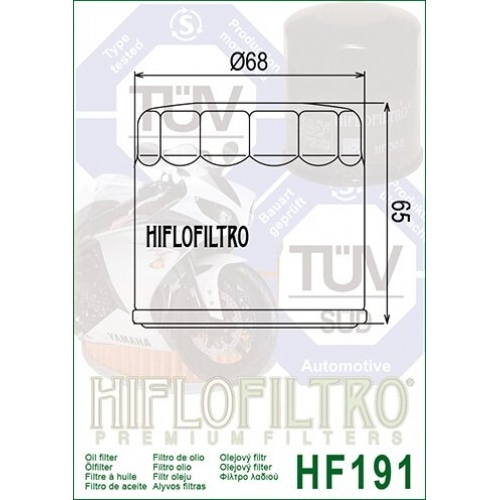 Oil Filter Hiflofiltro HF191 Peugeot Metropolis 400cc Oil Filter Hiflofiltro HF191 Peugeot Metropolis 400cc