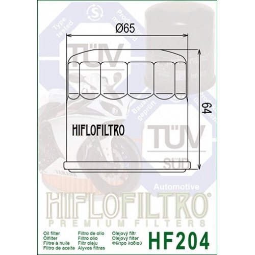 Eļļas filtrs Hiflofiltro HF204 Honda SH 300cc / Silver Wing 600cc Eļļas filtrs Hiflofiltro HF204 Honda SH 300cc / Silver Wing 600cc