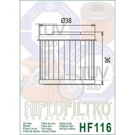 Eļļas filtrs Hiflofiltro HF116 CRF 250 / 450