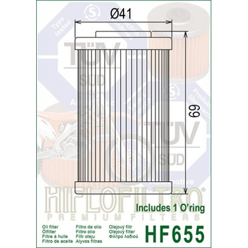Eļļas filtrs Hiflofiltro HF655 Eļļas filtrs Hiflofiltro HF655