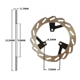 Brake Disc front 215mm IGM Peugeot Speedfight 3