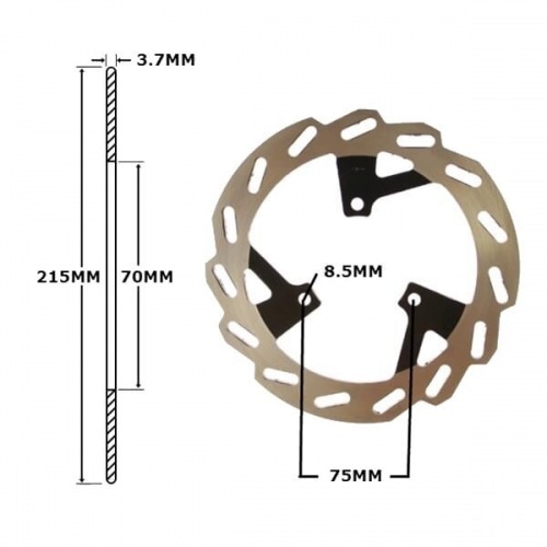 Brake Disc front 215mm IGM Peugeot Speedfight 3 Brake Disc front 215mm IGM Peugeot Speedfight 3