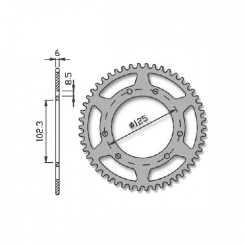 Rear Sprocket 50 teeth – 420 IGM Derbi DRD Pro Rear Sprocket 50 teeth – 420 IGM Derbi DRD Pro
