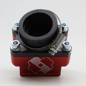 Intake Kit rubber flange Italkit Derbi Variant Start d.35mm aluminum red