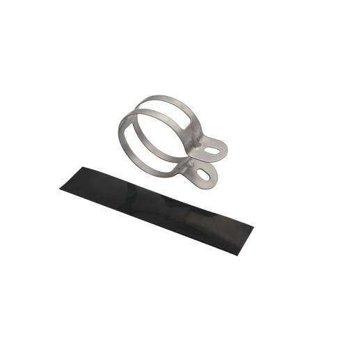 Silencera skava no nerūsējošā tērauda d.60mm ar aizsargu KRM Silencera skava no nerūsējošā tērauda d.60mm ar aizsargu KRM