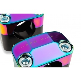 Stūres kronšteini 28mm KRM Black / Neochrome