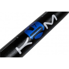 Руль MX 28 мм с накладкой KRM черный / синий