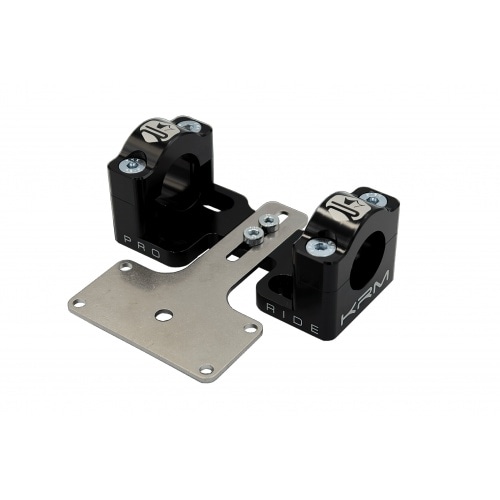 Зажимы для руля 28 мм с держателем для приборной панели KRM черный Зажимы для руля 28 мм с держателем для приборной панели KRM черный