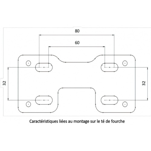 Handlebar Clamps 28mm with dashboard holder KRM black / gold Handlebar Clamps 28mm with dashboard holder KRM black / gold