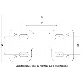 Зажимы для руля 28 мм с держателем для приборной панели KRM черный / розовый