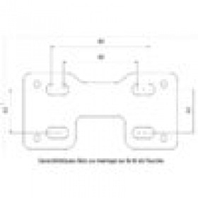 Handlebar Clamps 28mm with dashboard holder KRM black / green