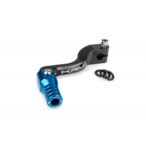 Pārnesumu pārslēgšanas svira KRM melna / zila Minarelli AM6 Pārnesumu pārslēgšanas svira KRM melna / zila Minarelli AM6