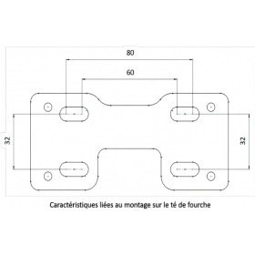 Handlebar Clamps 28mm with dashboard holder KRM black / purple