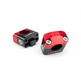 Stūres kronšteini 28mm KRM melni / sarkani