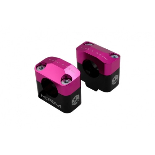 Handlebar Clamps 28mm KRM black / pink Handlebar Clamps 28mm KRM black / pink