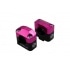 Handlebar Clamps 28mm KRM black / pink Handlebar Clamps 28mm KRM black / pink
