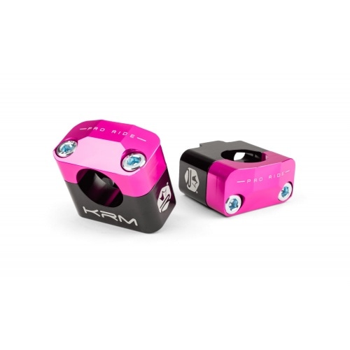 Stūres kronšteini 28mm KRM melni / rozā Stūres kronšteini 28mm KRM melni / rozā