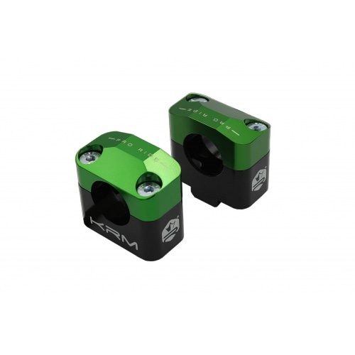 Stūres kronšteini 28mm KRM melni / zaļi Stūres kronšteini 28mm KRM melni / zaļi