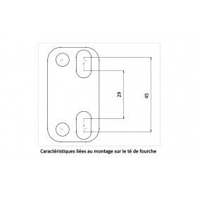 Stūres skavas 28mm KRM melns / oranžs