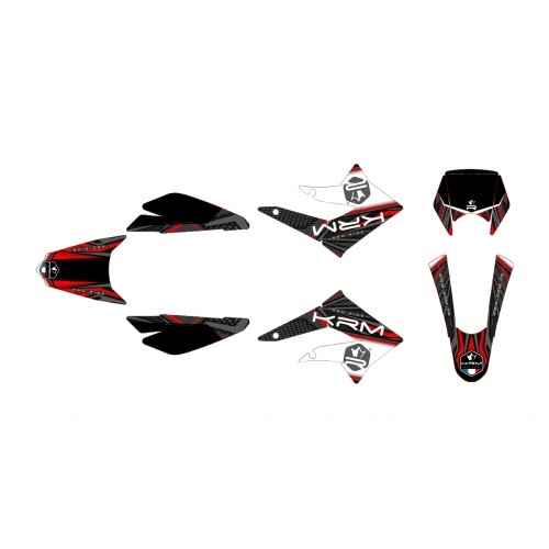 Decal Kit KRM red Derbi X-treme 2011 - 2017 Decal Kit KRM red Derbi X-treme 2011 - 2017