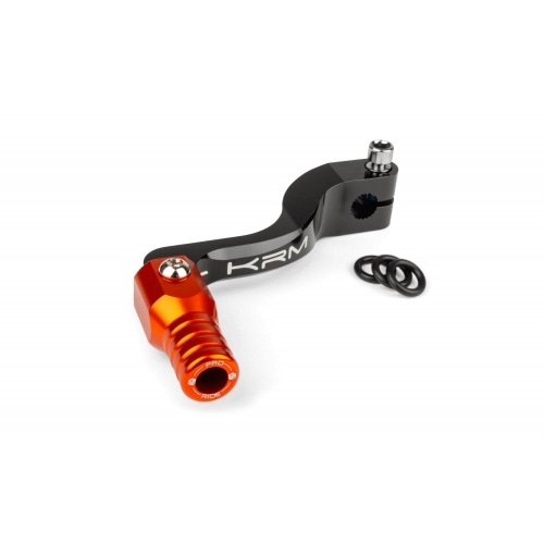 Pārnesumu pārslēgšanas svira KRM melna / oranža Minarelli AM6 Pārnesumu pārslēgšanas svira KRM melna / oranža Minarelli AM6