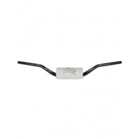 Handlebar 28mm KRM PATRIOT with pad white / hologram