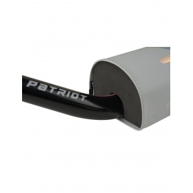 Handlebar 28mm KRM PATRIOT with pad white / hologram