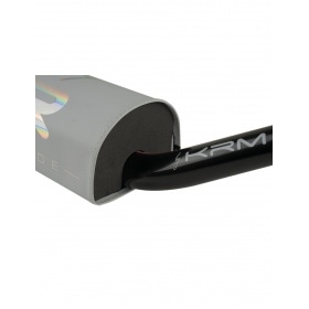 Handlebar 28mm KRM PATRIOT with pad white / hologram