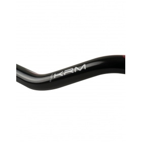 Handlebar 28mm KRM PATRIOT with pad white / hologram