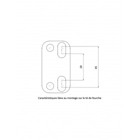 Handlebar Clamps 28mm KRM black / bronze