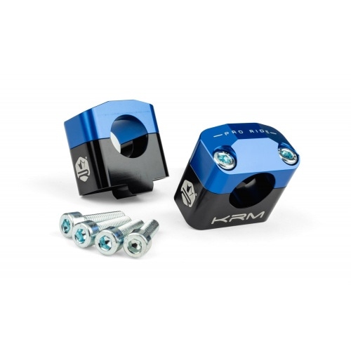 Handlebar Clamps 28mm KRM black / dark blue Handlebar Clamps 28mm KRM black / dark blue