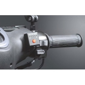 Apsildāmas rokturi Koso 1" + 1 1 1/8 " L=130mm melns ar ārējo slēdzi