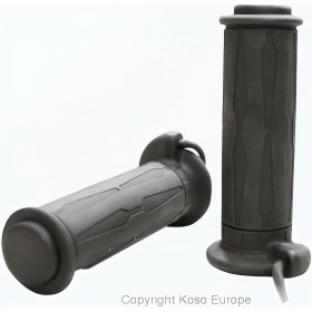 Apsildāmas rokturi Koso 1" + 1 1 1/8 " L=130mm melns ar ārējo slēdzi