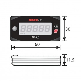 Thermometer outside temperature Koso Mini 3