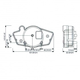 Спидометр / тахометр Koso цифровой RX1N GP стиль