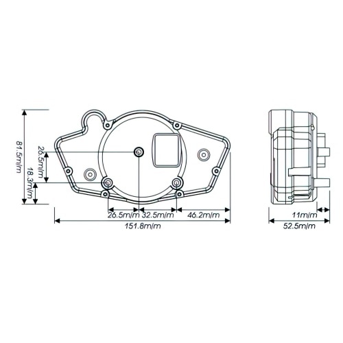 Спидометр / тахометр Koso цифровой RX1N GP стиль Спидометр / тахометр Koso цифровой RX1N GP стиль