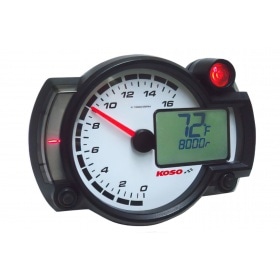 Tahometrs / termometrs Koso RX2NR 0 - 16,000rpm ar maiņas signālu
