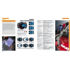 Spidometrs Koso RX2N GP Style 0 - 10000rpm balts