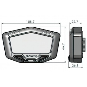 Koso Speedometer DB-02 Off-Road